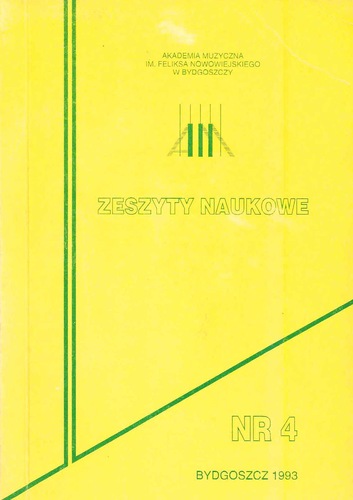 ZESZYT NAUKOWY nr 4, Muzyka i filozofia. Muzyka i mit