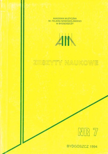 ZESZYT NAUKOWY nr 7, Franciszek Liszt